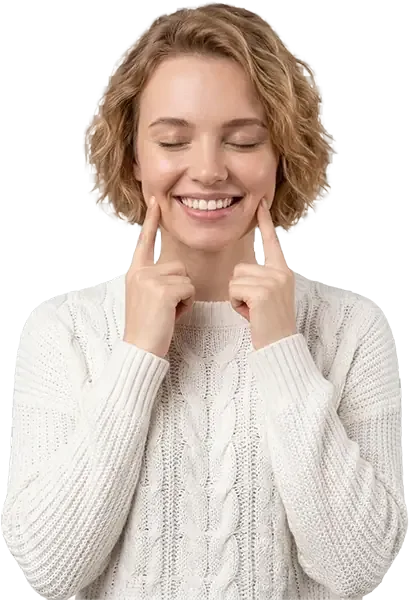 Smiling patient with beautiful teeth