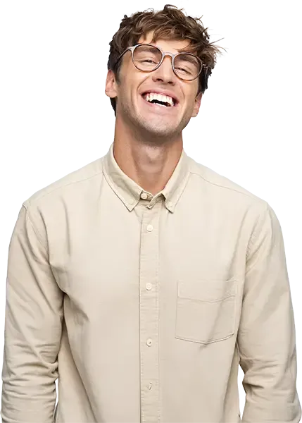 Smiling patient